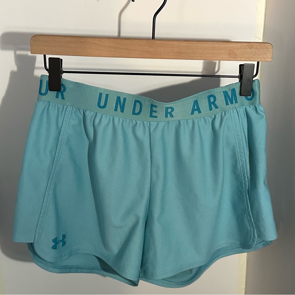 Under Armour | Women's Loose Fit Sky Blue / Baby Blue Athletic Shorts Sz:S NWOT